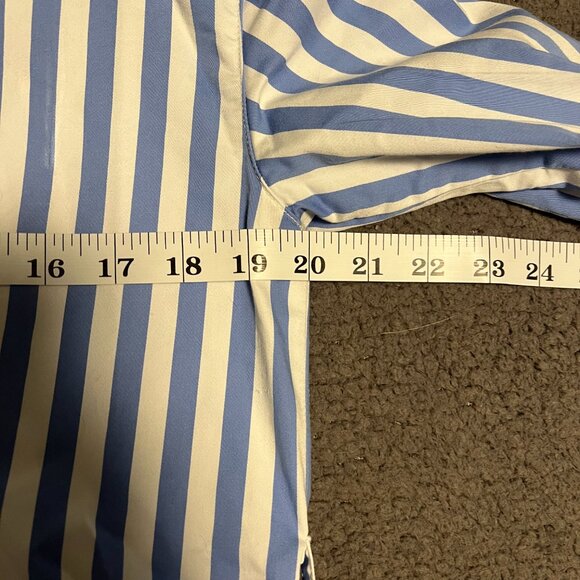 Club Monaco blue and white stripped top - Picture 7 of 8